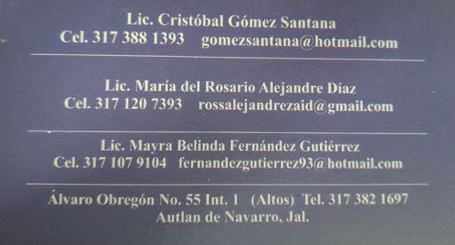 Bufete Alejandre, Abogados