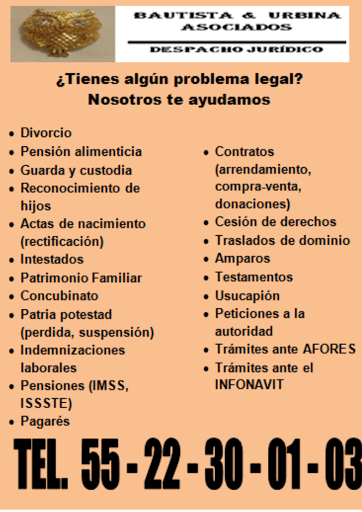 BAUTISTA & URBINA ASOCIADOS DESPACHO JURIDICO
