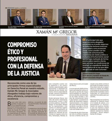 Xamán Mc Gregor y Asociados, Abogados