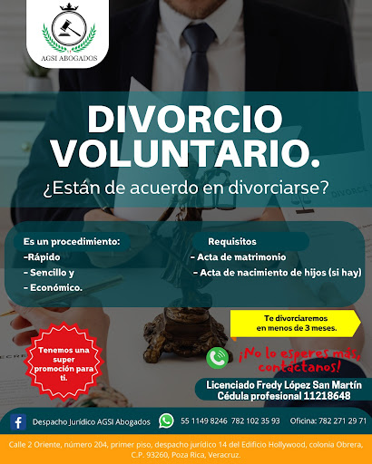 Despacho Jurídico Agsi Abogados. Lic. Fredy López San Martín.